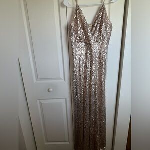 NWOT Lulu’s sequin maxi dress size S